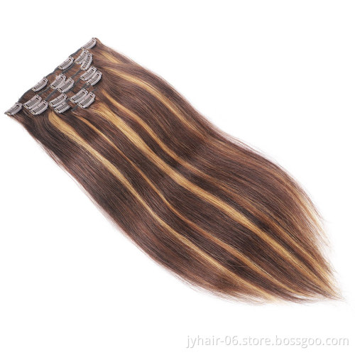 Natural Black 7pc 10pc Per Set African Kinky Curly Clip In Human Hair Extensions 4A 4C Afro Kinky Virgin Hair Clip Ins